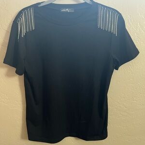 Black Embellished Top